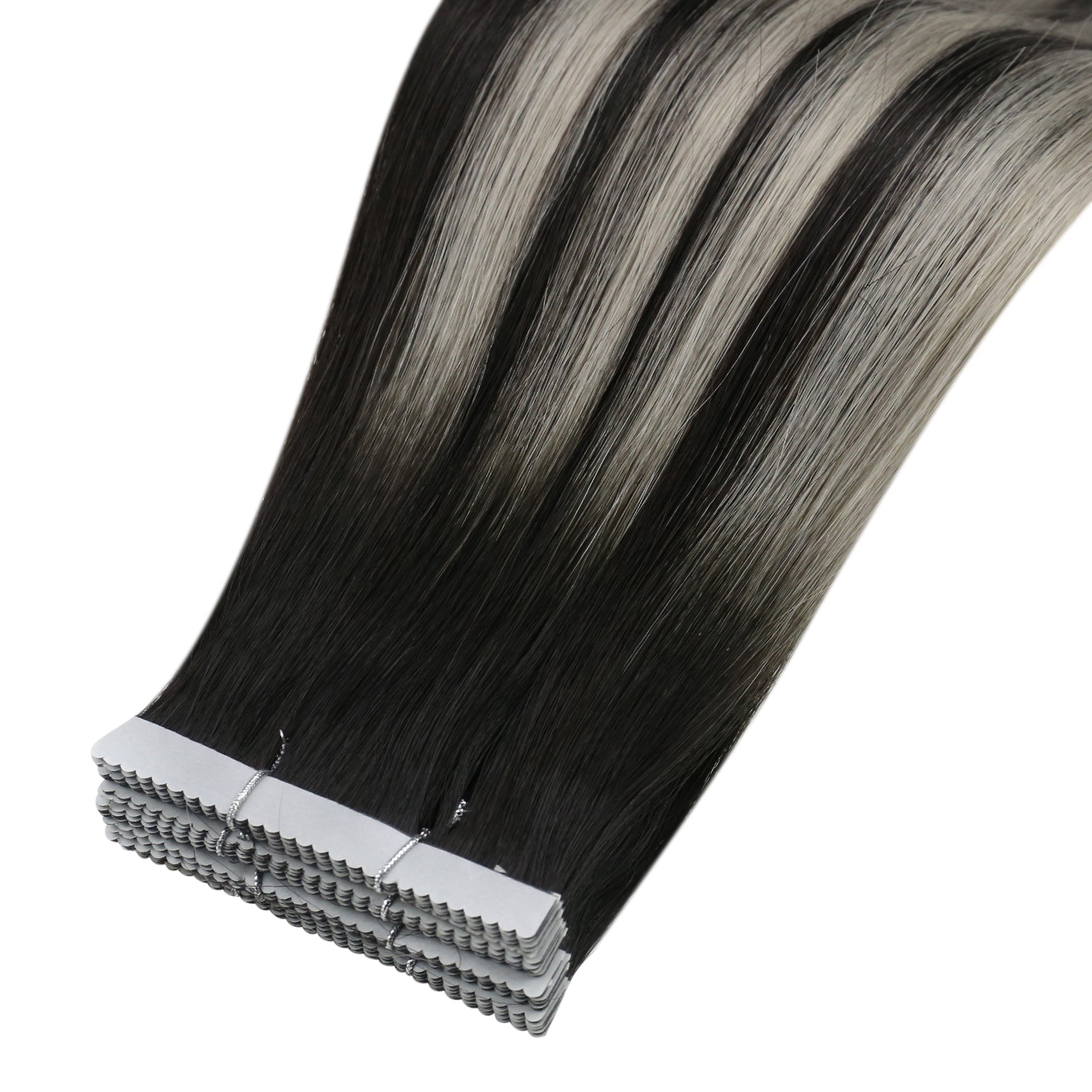 Silver Highlight Tape-In Hair Extensions - Image 7