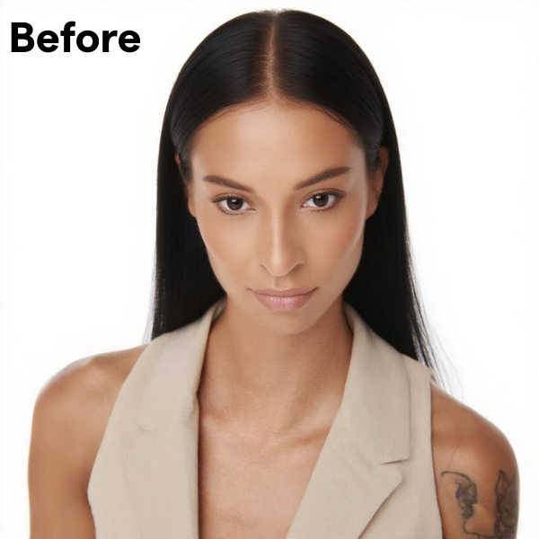 Medium Hair Clip In Crown Topper Jet Black - Image 10