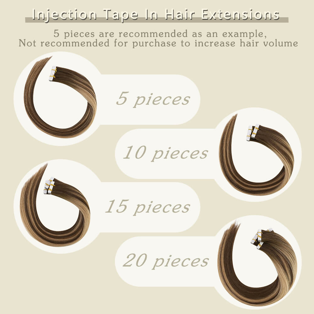 Invisible Injection Tape-In Hair Extensions - Image 7